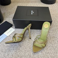 Saint Laurent / YSL圣罗兰金属字母logo高跟凉鞋YSL姐姐的美丽尤物高跟鞋 又是人间 Saint Laurent / YSL圣罗兰金属字母logo高跟凉鞋YSL姐姐的美丽尤物高跟鞋 又是人间