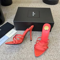 Saint Laurent / YSL圣罗兰金属字母logo高跟凉鞋YSL姐姐的美丽尤物高跟鞋 又是人间 Saint Laurent / YSL圣罗兰金属字母logo高跟凉鞋YSL姐姐的美丽尤物高跟鞋 又是人间