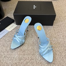 Saint Laurent / YSL圣罗兰金属字母logo高跟凉鞋YSL姐姐的美丽尤物高跟鞋 又是人间 Saint Laurent / YSL圣罗兰金属字母logo高跟凉鞋YSL姐姐的美丽尤物高跟鞋 又是人间