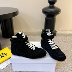 Isabel Marant/伊莎贝尔2026春夏新款经典复古内增高冲孔系带高帮休闲鞋!超级有高级感上脚超 Isabel Marant/伊莎贝尔2026春夏新款经典复古内增高冲孔系带高帮休闲鞋!超级有高级感上脚超