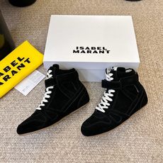 Isabel Marant/伊莎贝尔2026春夏新款经典复古内增高冲孔系带高帮休闲鞋!超级有高级感上脚超 Isabel Marant/伊莎贝尔2026春夏新款经典复古内增高冲孔系带高帮休闲鞋!超级有高级感上脚超