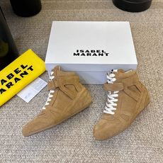 Isabel Marant/伊莎贝尔2026春夏新款经典复古内增高冲孔系带高帮休闲鞋!超级有高级感上脚超 Isabel Marant/伊莎贝尔2026春夏新款经典复古内增高冲孔系带高帮休闲鞋!超级有高级感上脚超