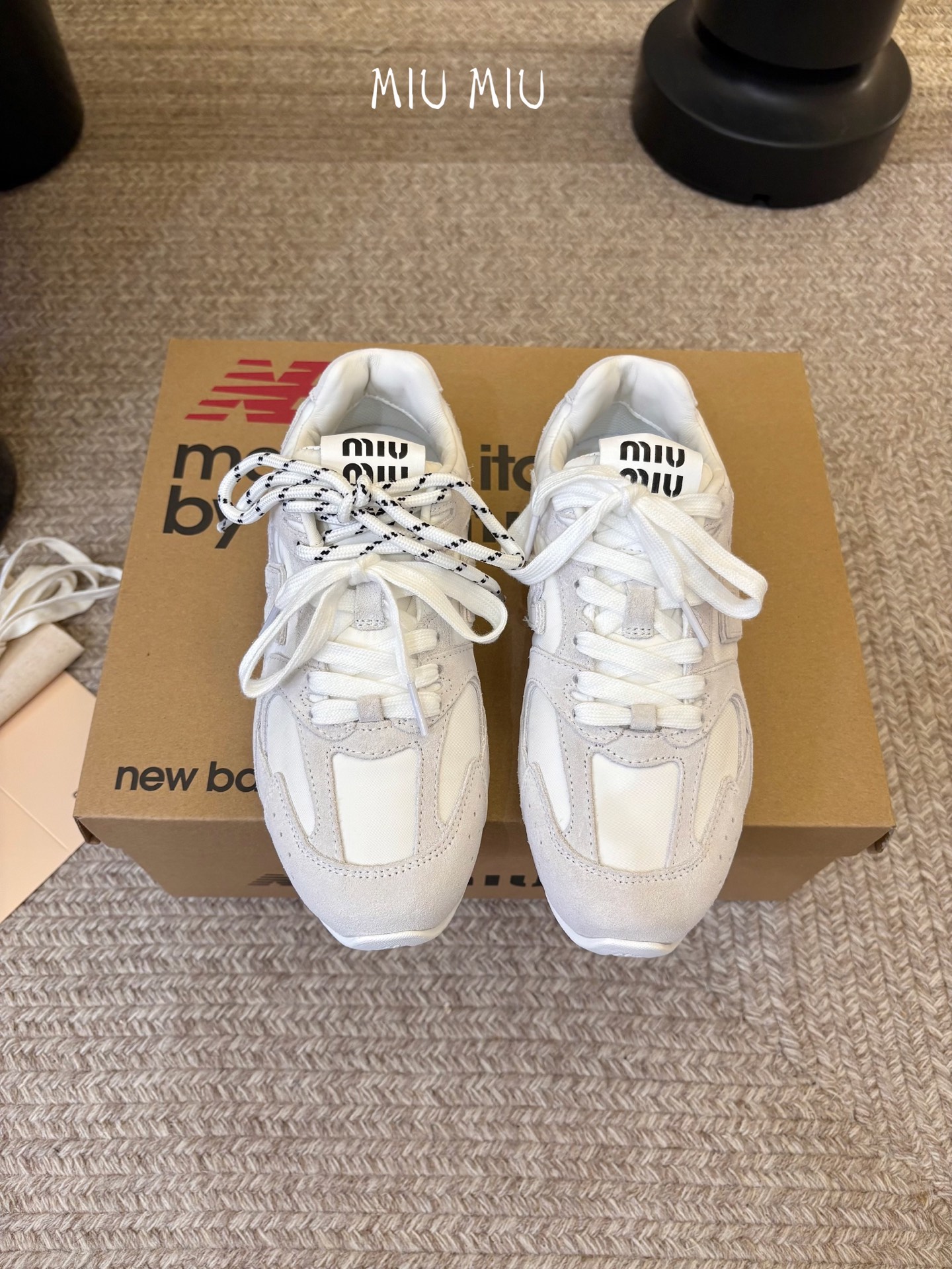 Miu Mi* x New Balanc*26ss夏季新款联名复古德训运动鞋自带复古知识分子氛围感的复古
