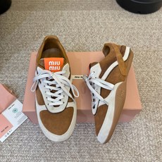 MiuMiu缪缪最新走秀款复古德训鞋 MiuMiu缪缪最新走秀款复古德训鞋