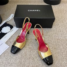 Chane*26ss夏季新款尖头高跟凉鞋 自带优雅复古感的拼色T字带高跟凉鞋,利落的尖头剪裁搭配经典的黑白拼色鞋头,T字 Chane*26ss夏季新款尖头高跟凉鞋 自带优雅复古感的拼色T字带高跟凉鞋,利落的尖头剪裁搭配经典的黑白拼色鞋头,T字