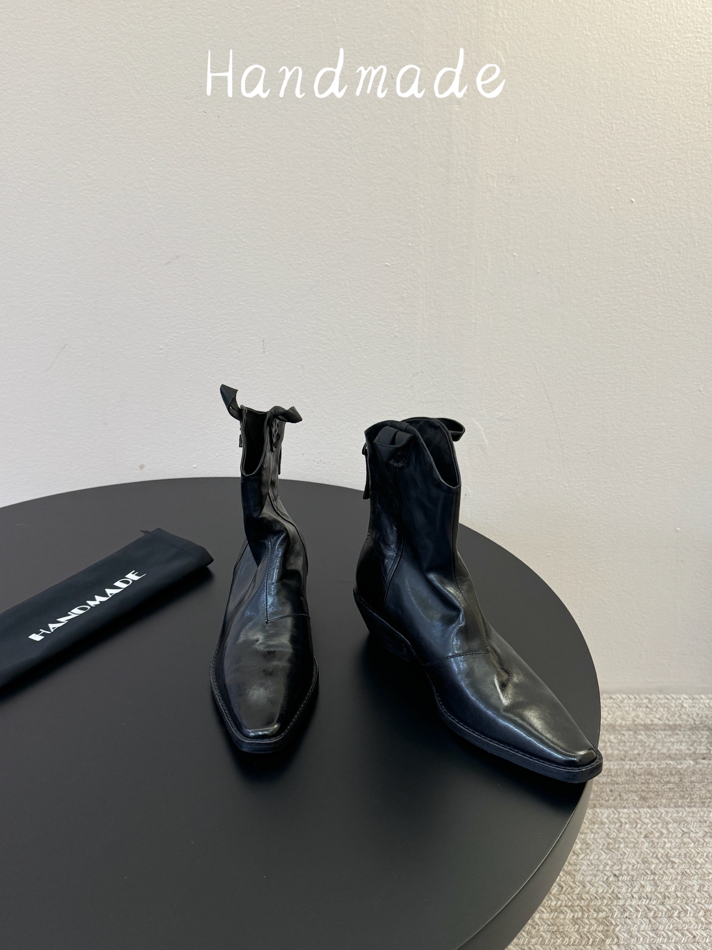 顶级 HANDMADE独家新品最高版本买手代购1:1完美复刻 短靴 原版开模真皮鞋底 原版套楦鞋型很大方 搭配各种风格都