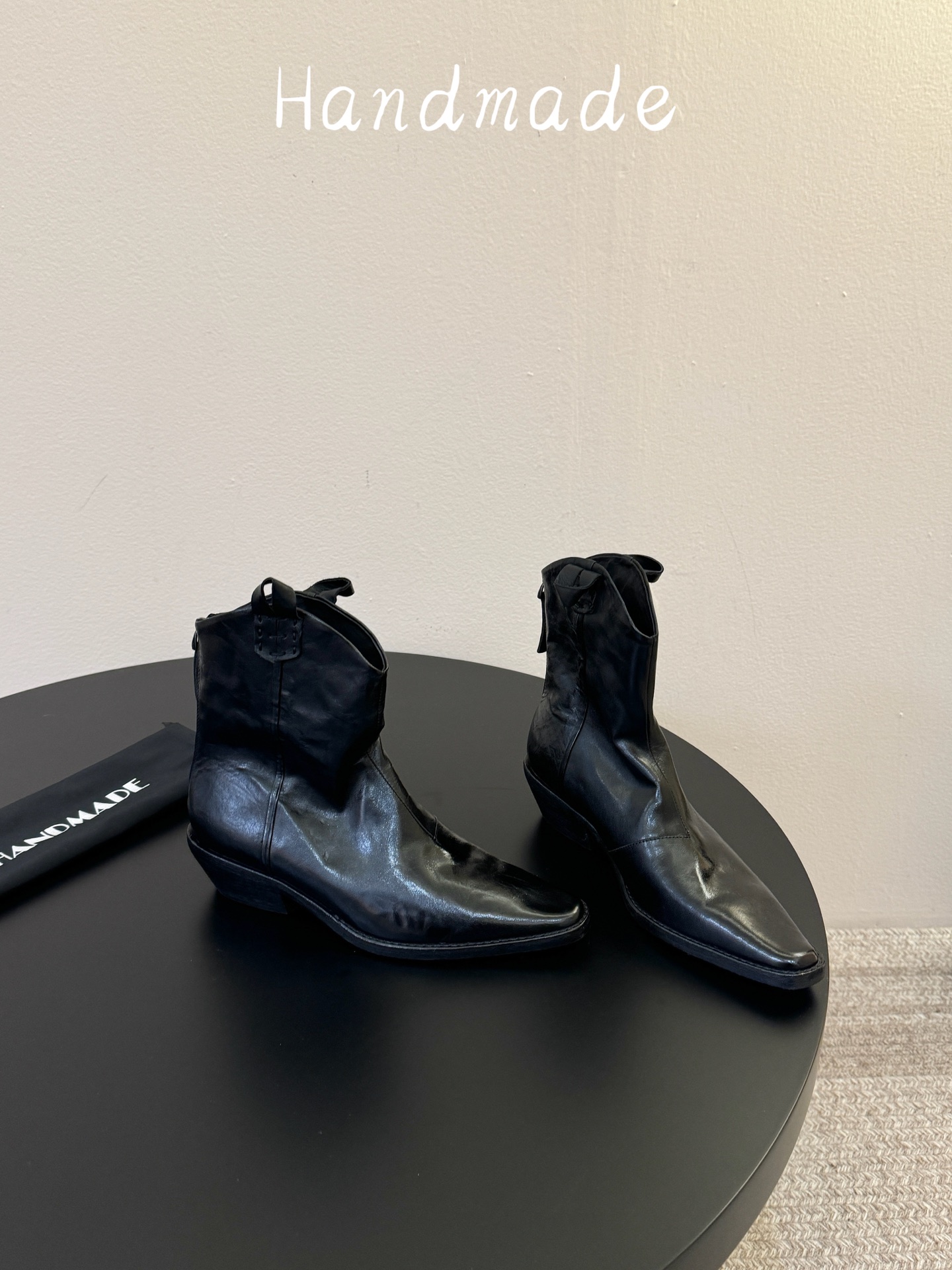 顶级 HANDMADE独家新品最高版本买手代购1:1完美复刻 短靴 原版开模真皮鞋底 原版套楦鞋型很大方 搭配各种风格都