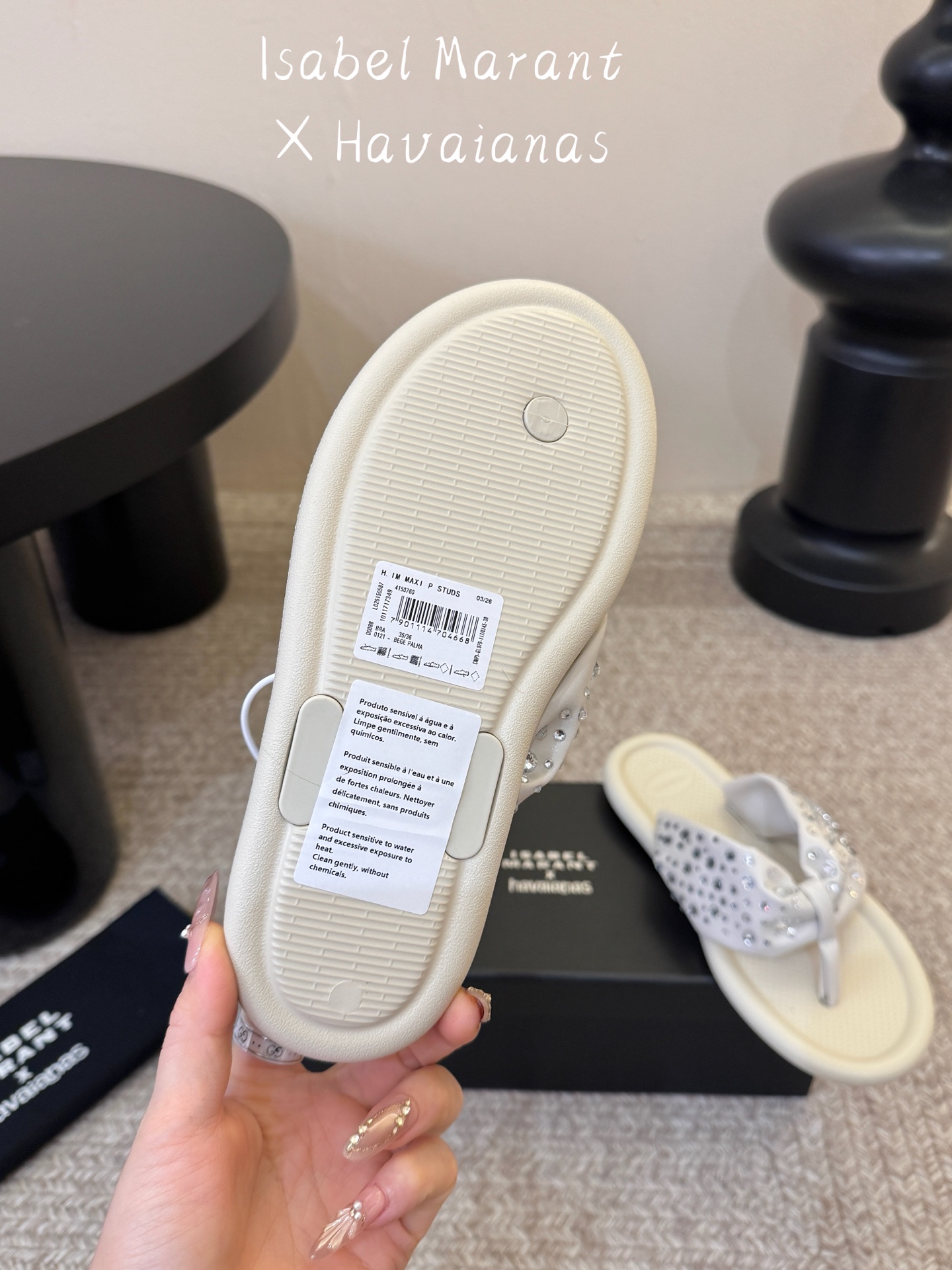 Isabel Marant ✖️ Havaianas 联名款人字拖  码数35-39，40定制
