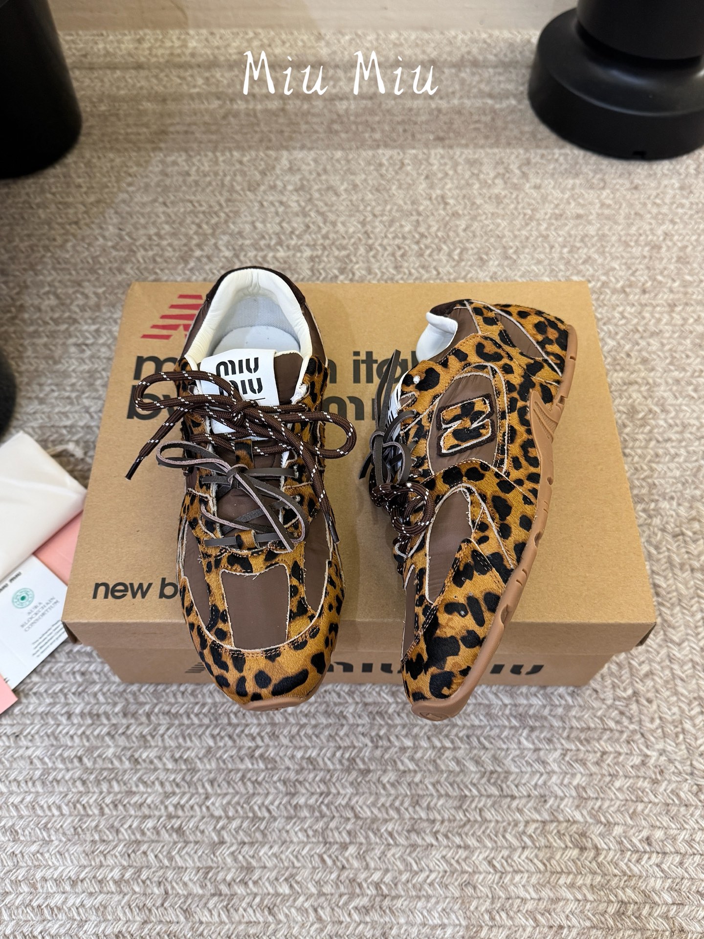miumi* x new balance 530 sl  豹纹联名运动鞋|复古豹纹解锁甜酷新章 美拉德野性注入复古跑鞋版