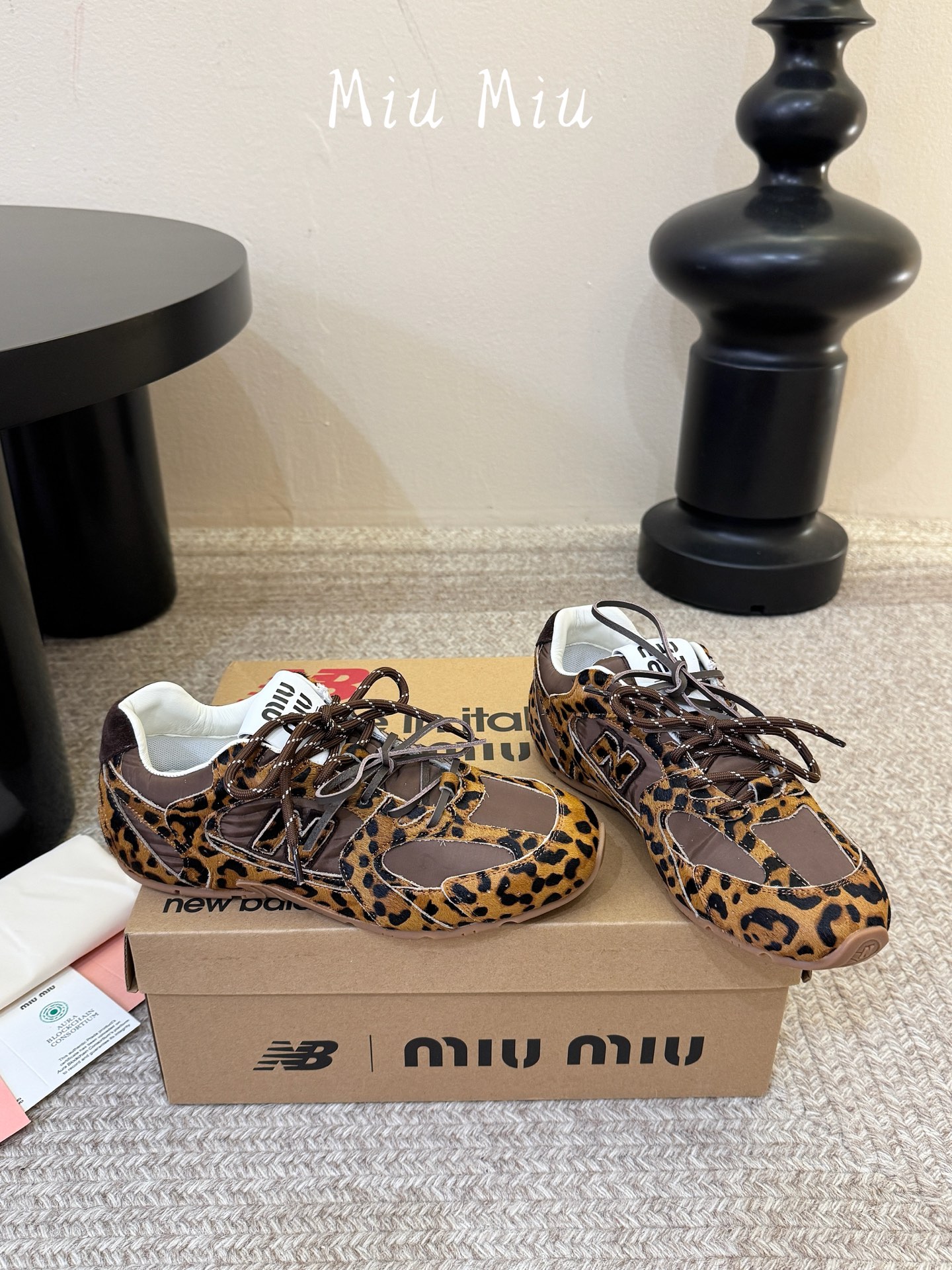 miumi* x new balance 530 sl  豹纹联名运动鞋|复古豹纹解锁甜酷新章 美拉德野性注入复古跑鞋版