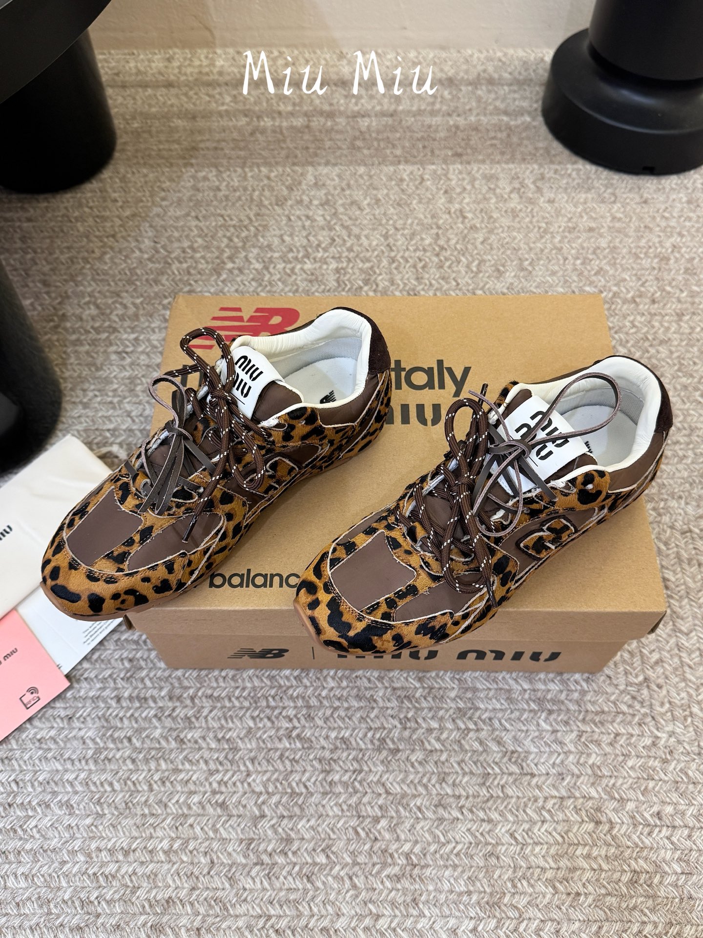 miumi* x new balance 530 sl  豹纹联名运动鞋|复古豹纹解锁甜酷新章 美拉德野性注入复古跑鞋版