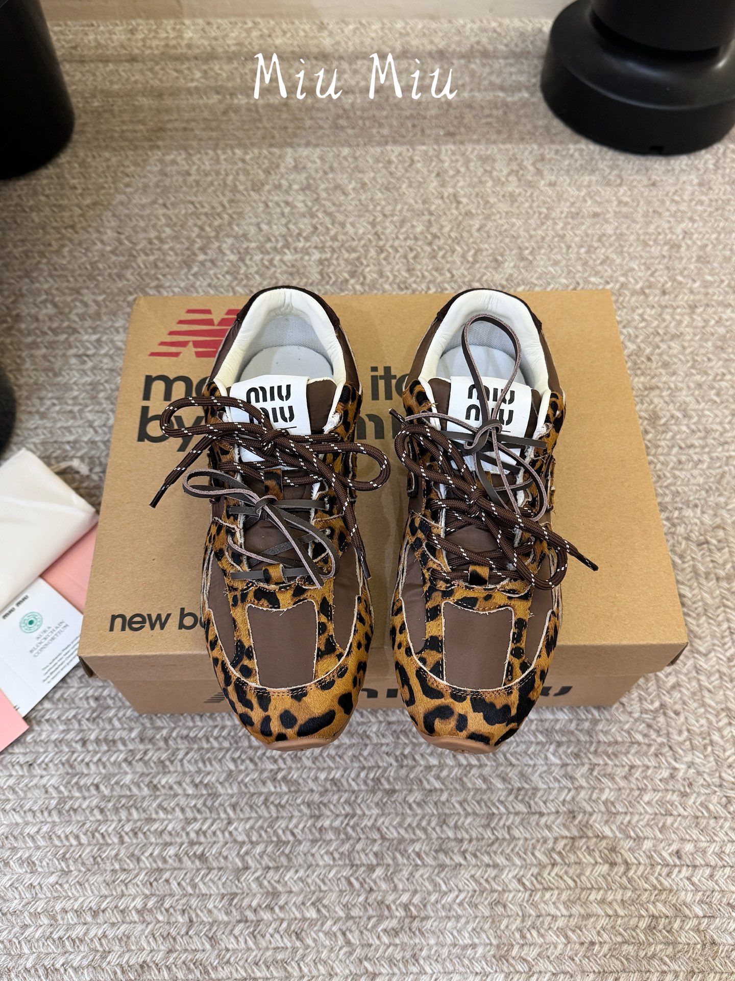 miumi* x new balance 530 sl  豹纹联名运动鞋|复古豹纹解锁甜酷新章 美拉德野性注入复古跑鞋版