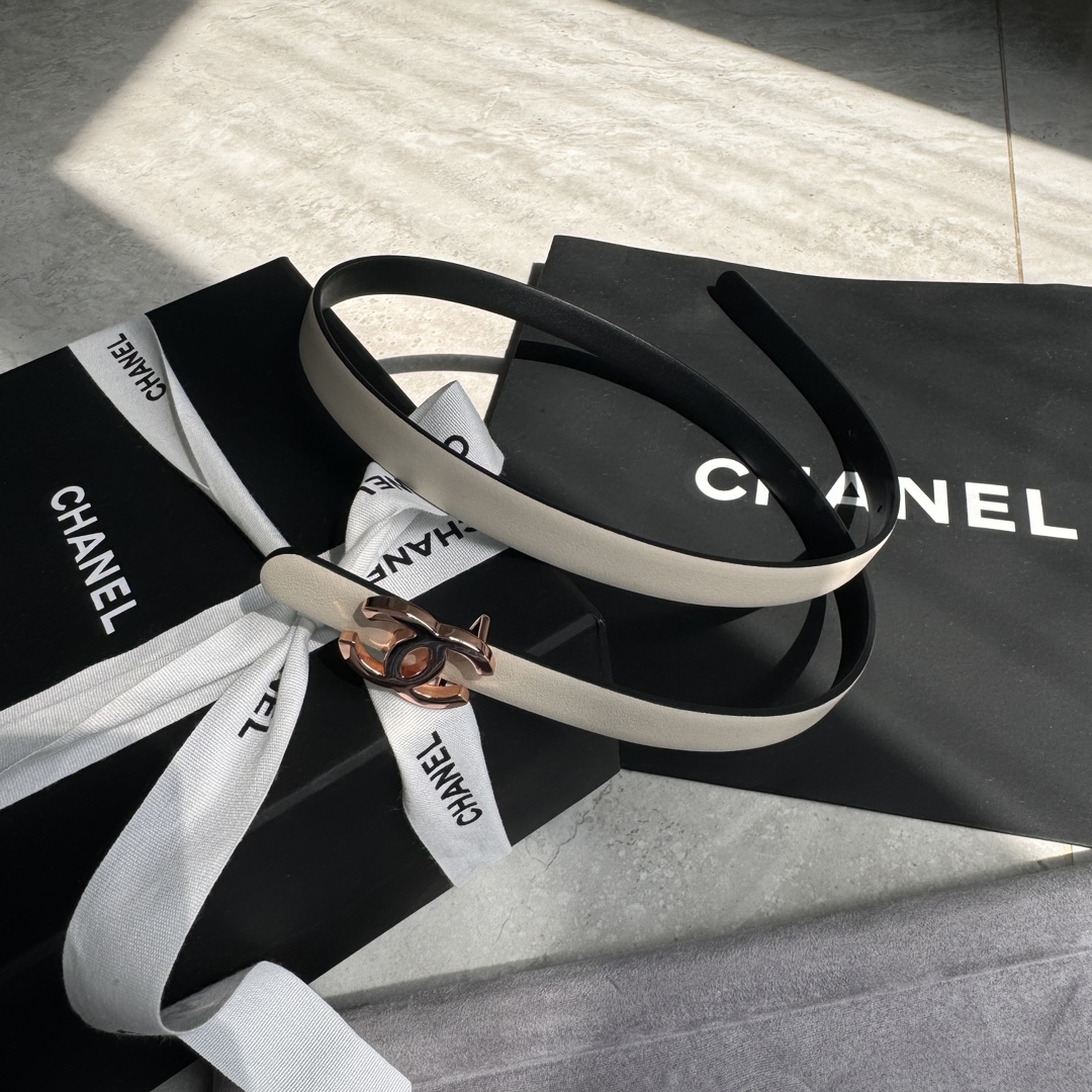 Chanel 代购级 香奈儿腰带 双面头层进口牛皮 ，铜五扣 开模定制