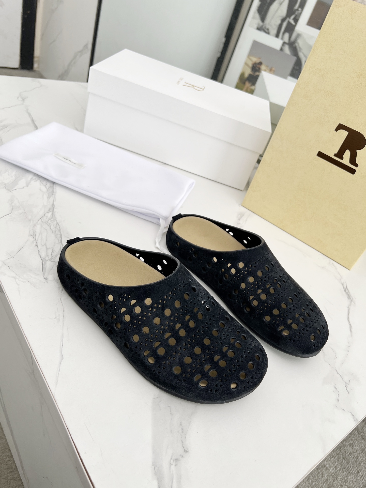 The Row 25 Women's Leather Clogs Sandals Backless Slipper Shoes 4 i1742719550314 3290 0 2