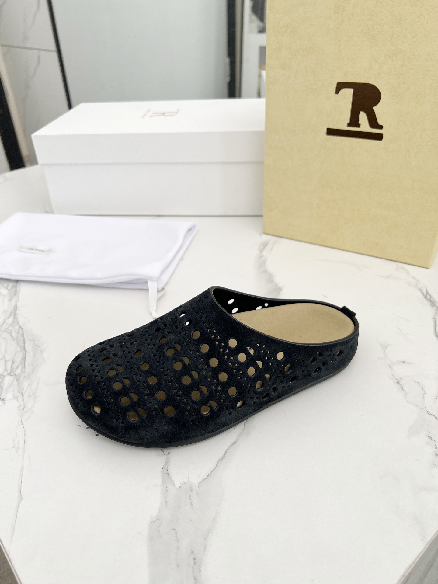 The Row 25 Women's Leather Clogs Sandals Backless Slipper Shoes 3 i1742719550340 4083 0 8