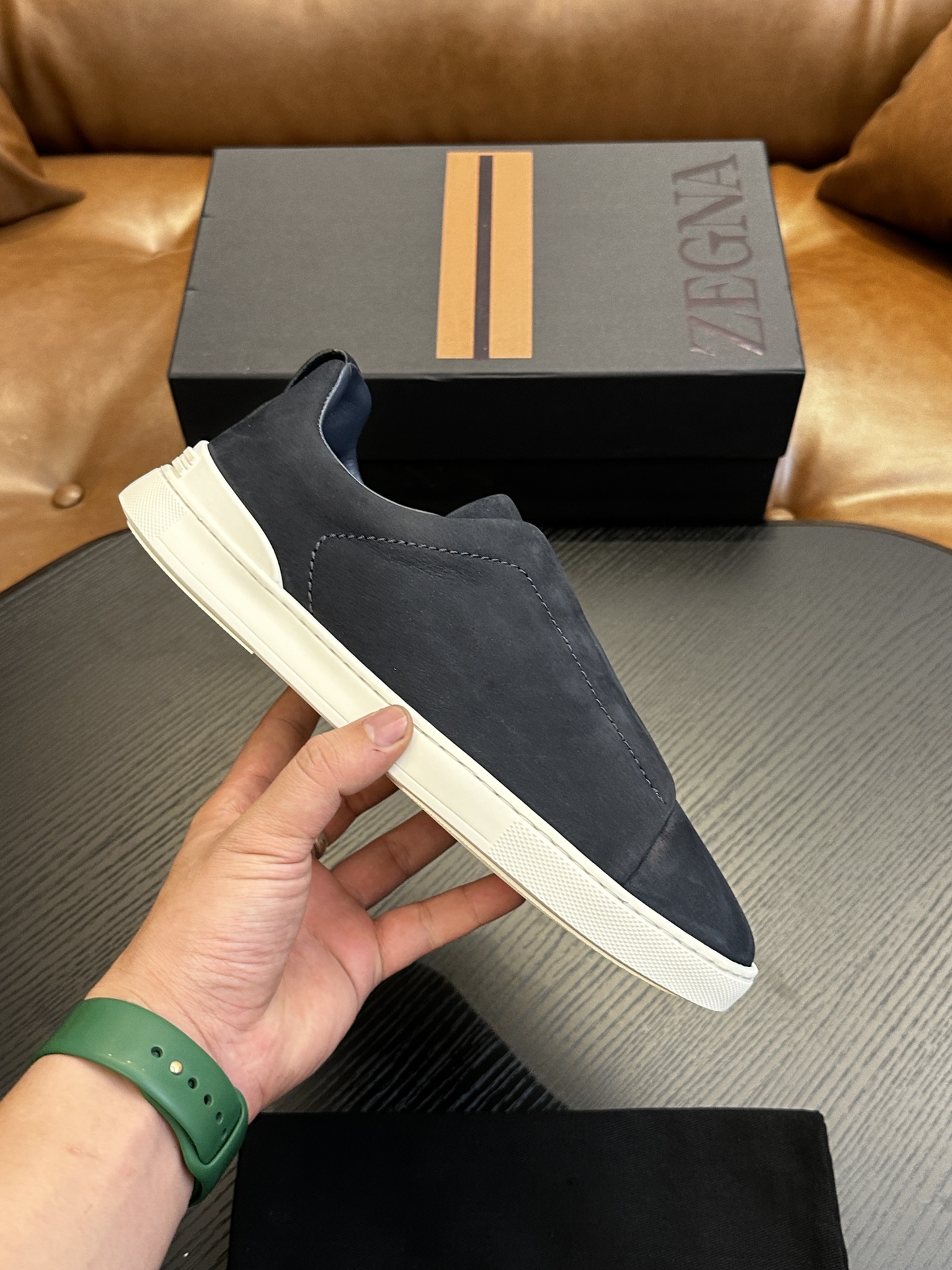Precio de fábrica: ¡Rebajas! Ermenegildo Zegna Casual Sneakers Confeccionadas en piel de vacuno flex