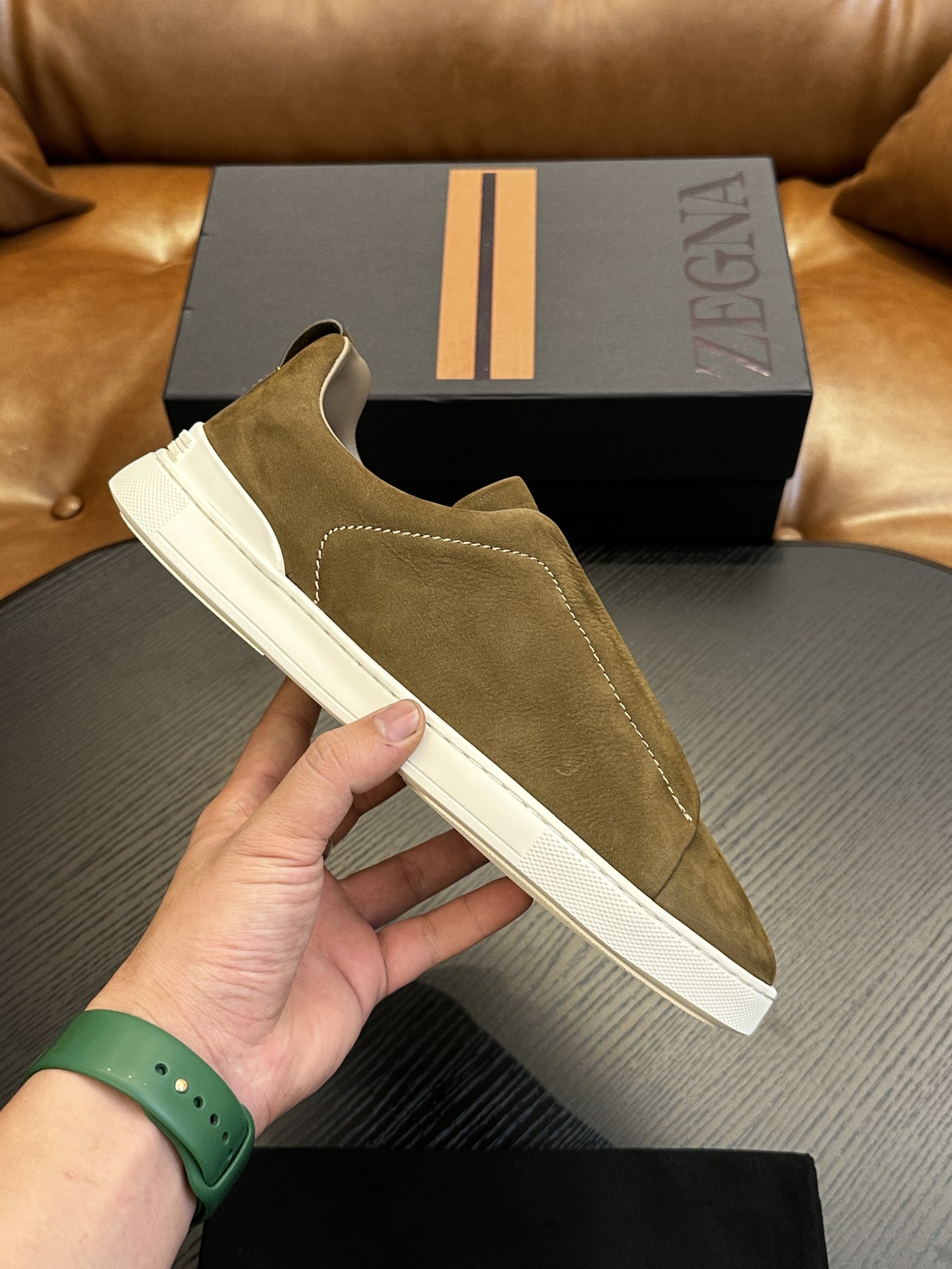 Precio de fábrica: ¡Rebajas! Ermenegildo Zegna Casual Sneakers Confeccionadas en piel de vacuno flex