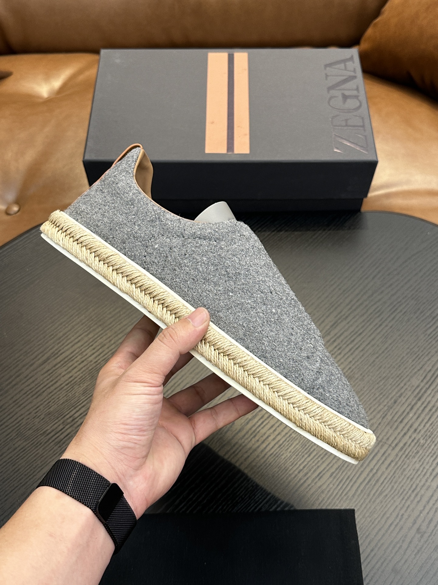 Precio de fábrica: ¡Modelo caliente! Ermenegildo Zegna Casual Sneakers Confeccionadas en piel de vac