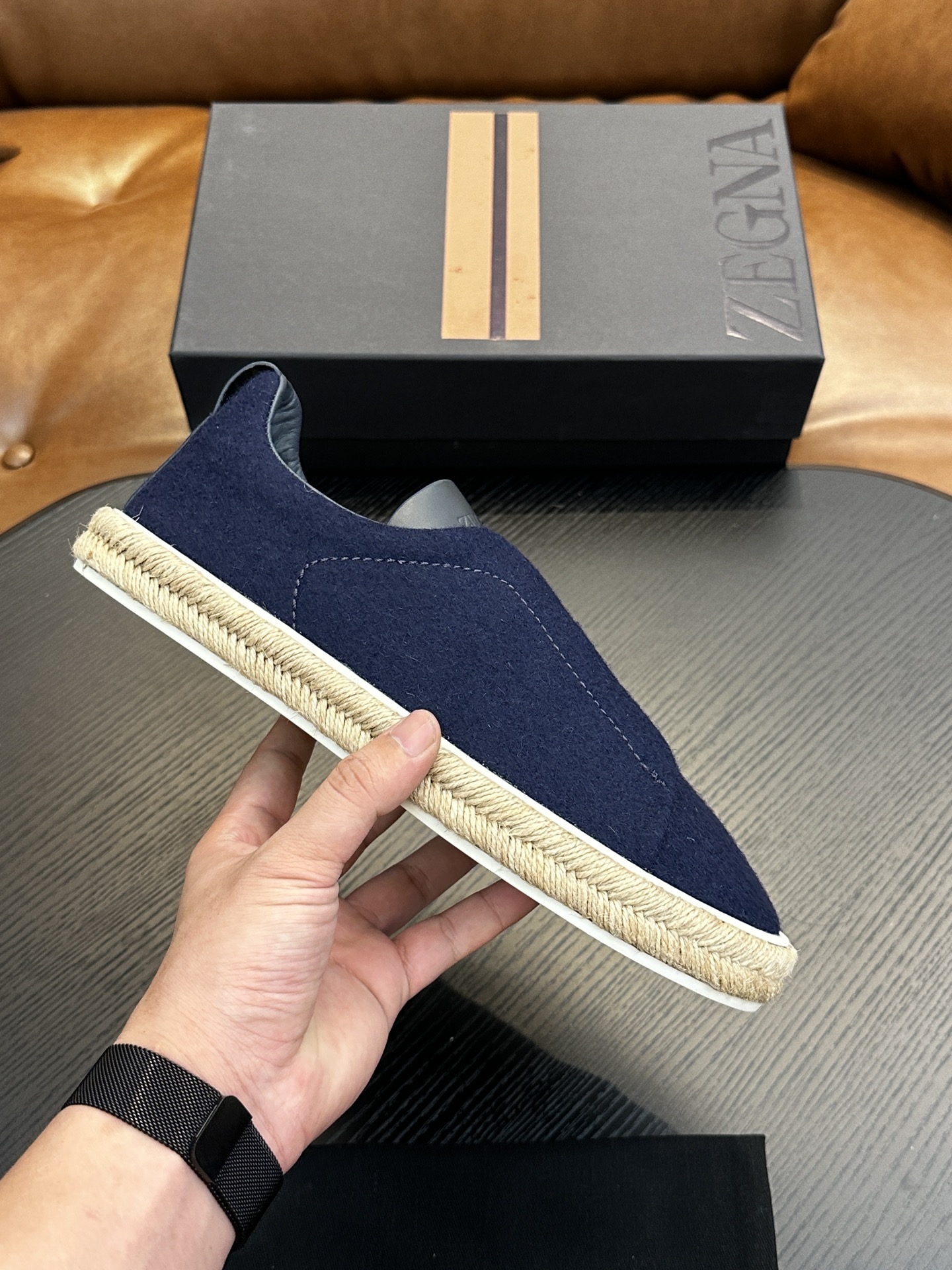 Precio de fábrica: ¡Modelo caliente! Ermenegildo Zegna Casual Sneakers Confeccionadas en piel de vac