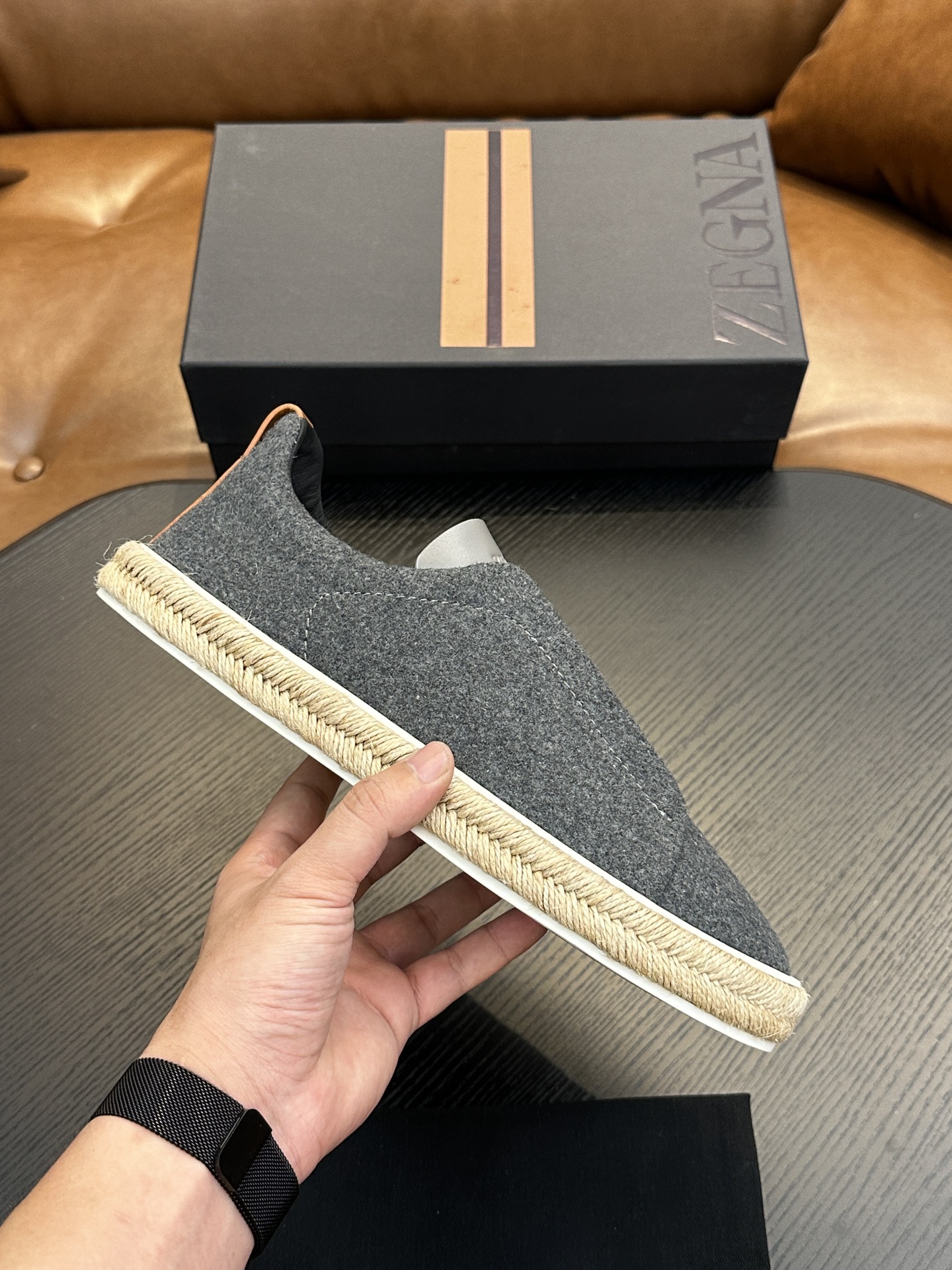 Precio de fábrica: ¡Modelo caliente! Ermenegildo Zegna Casual Sneakers Confeccionadas en piel de vac