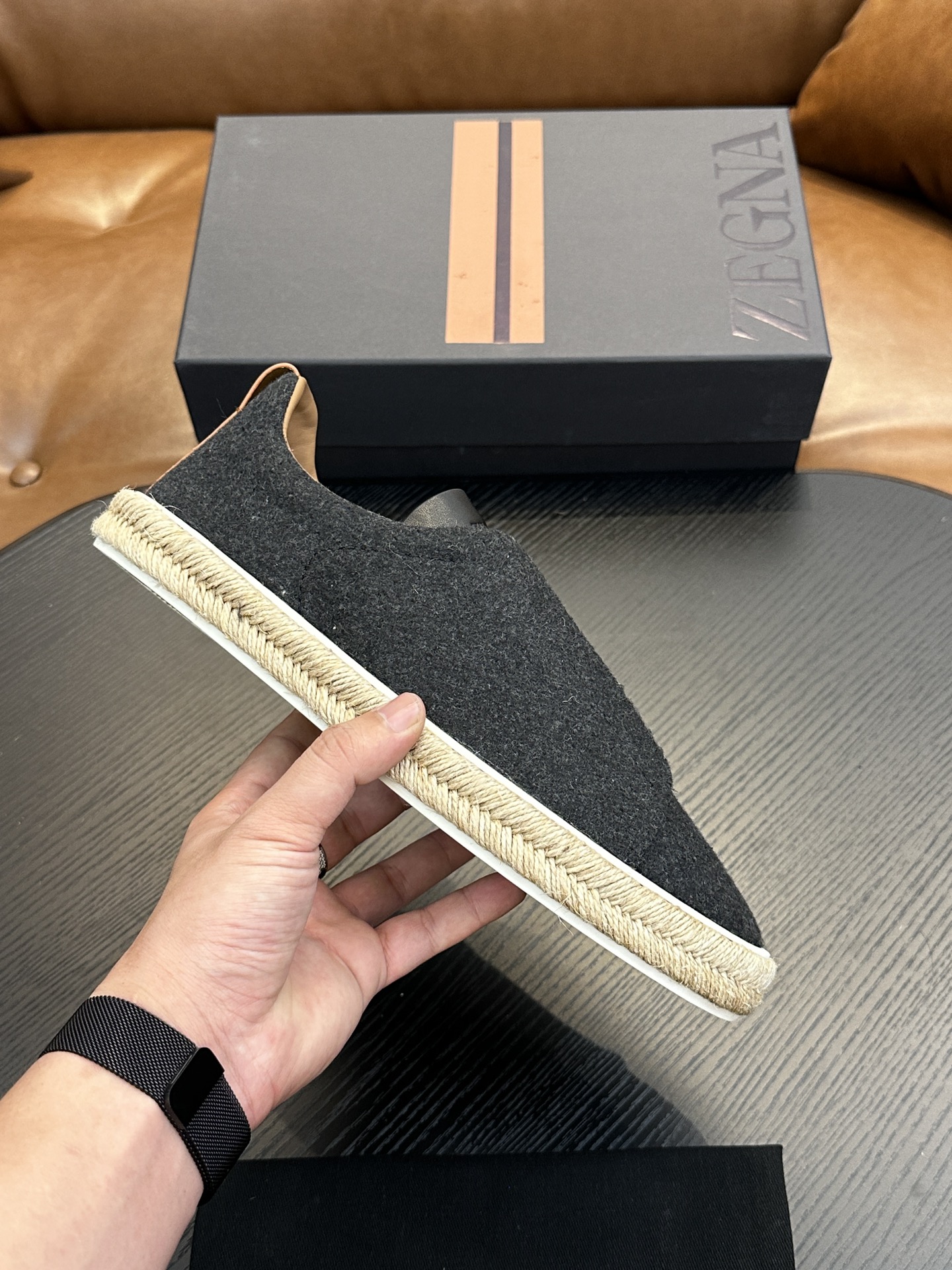 Precio de fábrica: ¡Modelo caliente! Ermenegildo Zegna Casual Sneakers Confeccionadas en piel de vac
