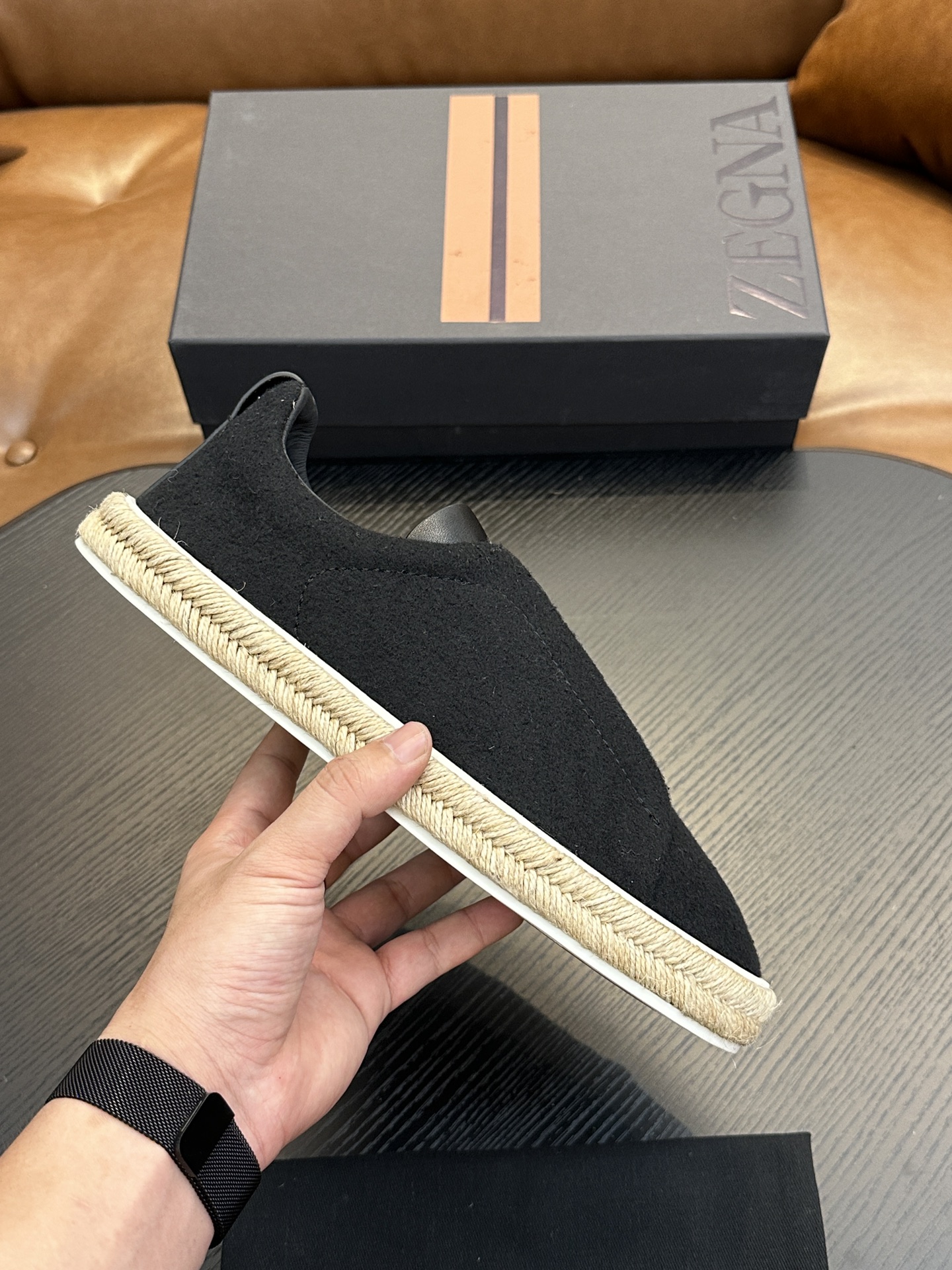 Precio de fábrica: ¡Modelo caliente! Ermenegildo Zegna Casual Sneakers Confeccionadas en piel de vac