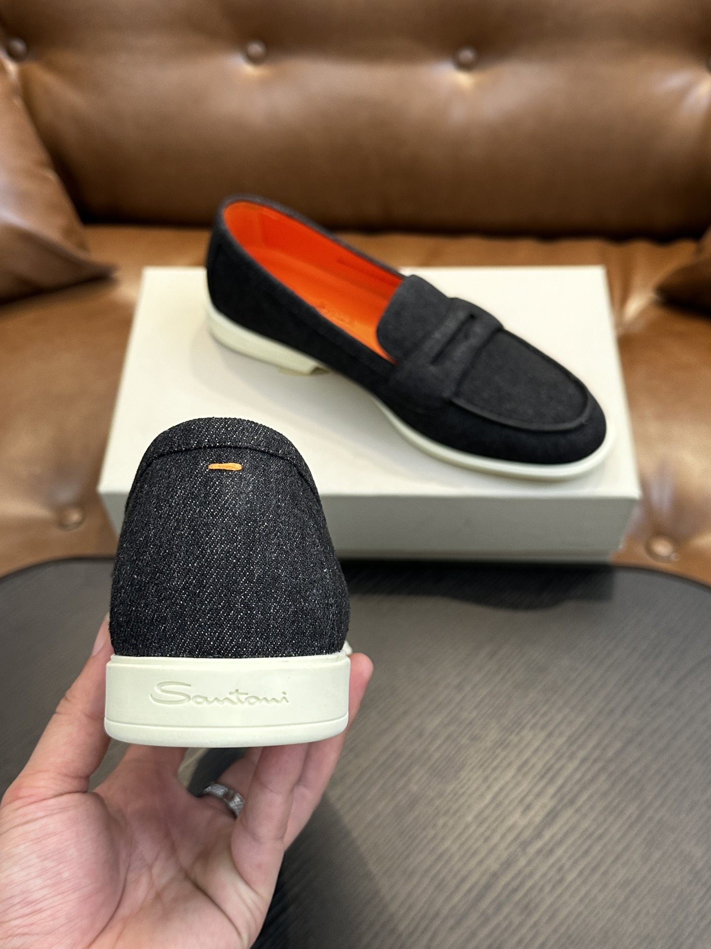 Santoni Men's Casual Loafers - Italian Handmade Comfort and Style 9 i1734274457 1267 5