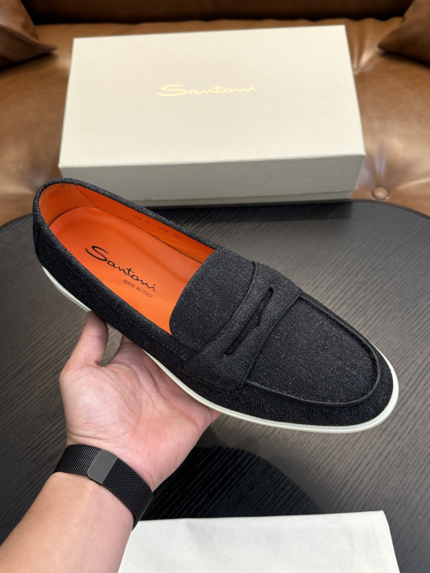 Santoni Men's Casual Loafers - Italian Handmade Comfort and Style 3 i1734274457 242 7
