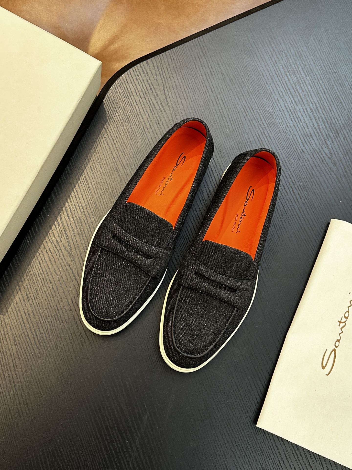 Santoni Men's Casual Loafers - Italian Handmade Comfort and Style 4 i1734274457 373 6
