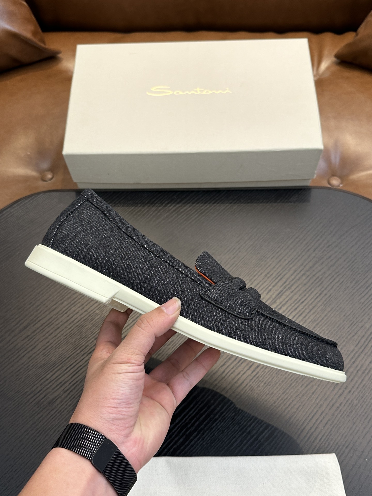 Santoni Men's Casual Loafers - Italian Handmade Comfort and Style 2 i1734274457 5039 8