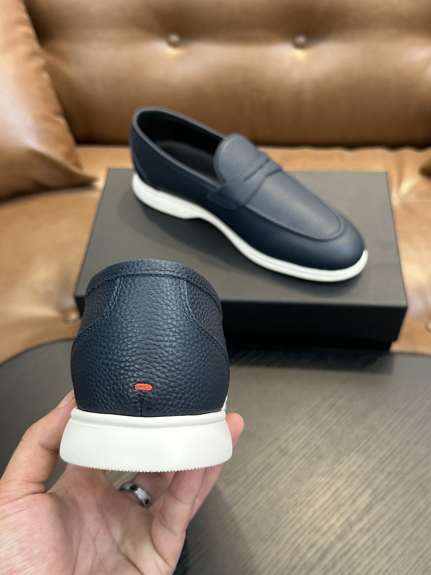 Kiton Men's Leather Loafers - Comfortable & Stylish Slip-On Dress Shoes 9 i1743358927 1413 7