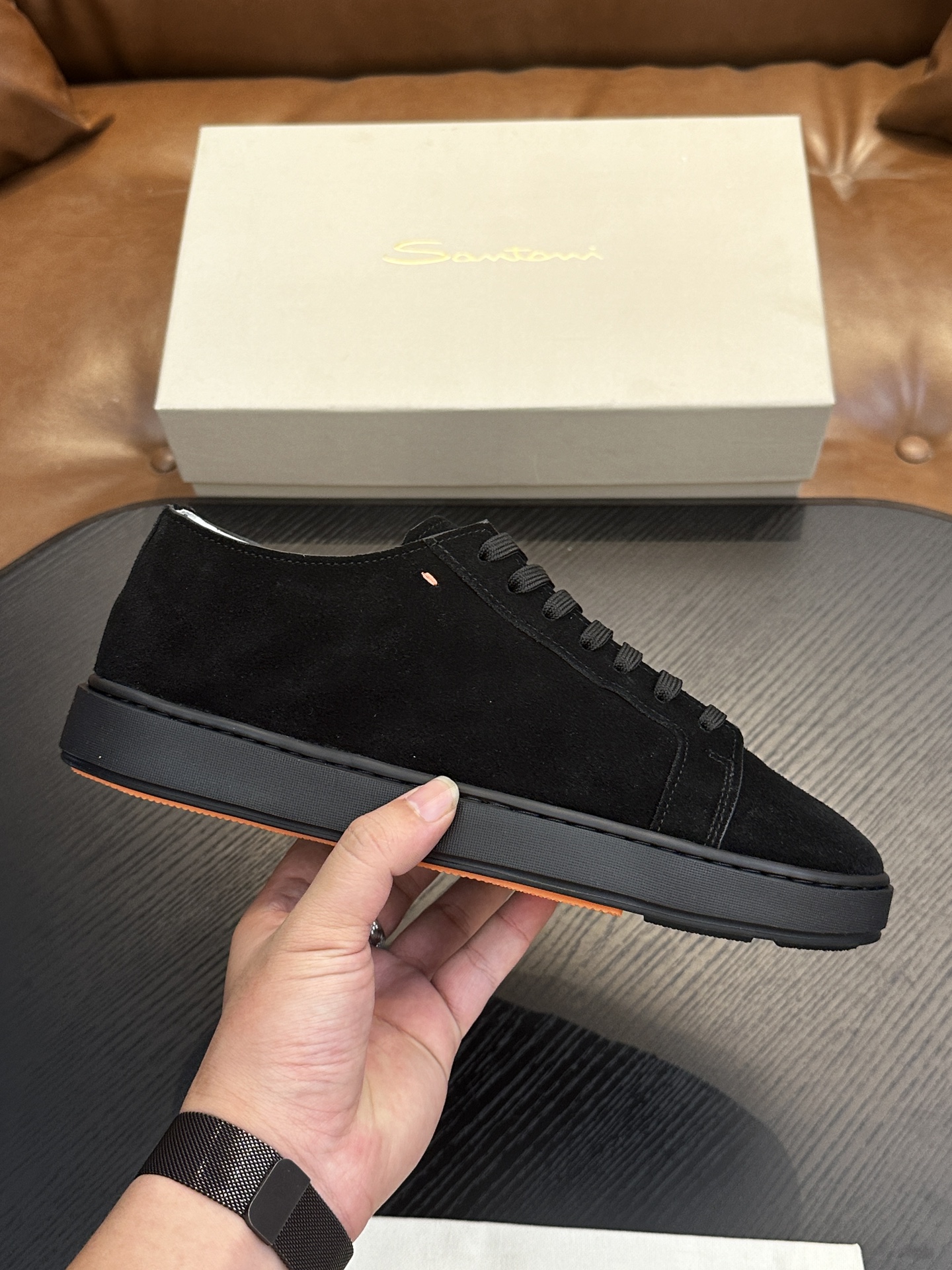 NO:339128,Santoni (Santoni) Italian men's handmade calfskin shoes shipped!  Each pair of shoes from this Italian pure handmade shoe brand is simple and classic, and it is very comfortable and versatile on the feet!  It is not accurate to describe the Italian shoe brand Santoni as a 