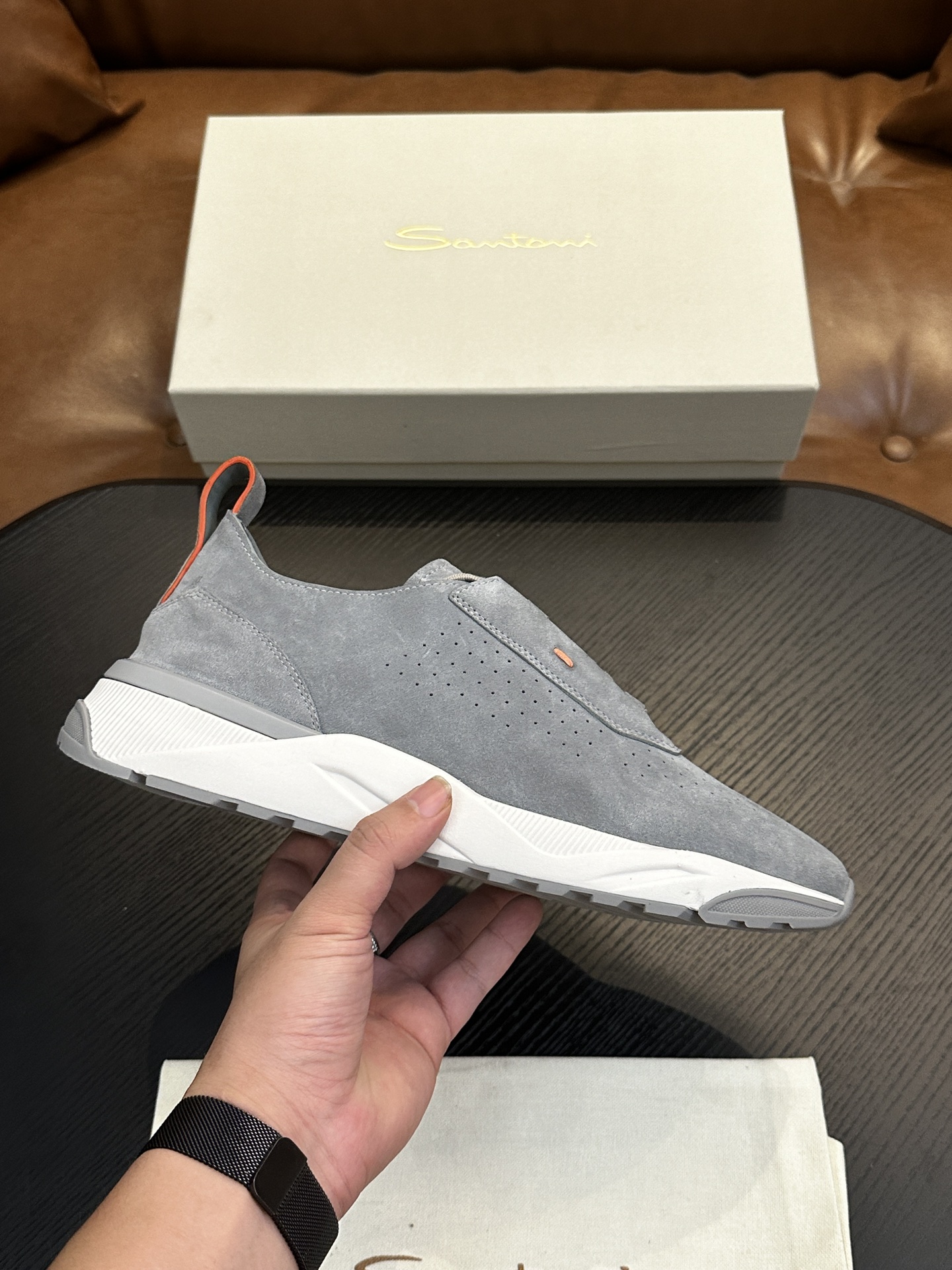 NO:341679,Santoni (Santoni) Italian men's handmade calfskin shoes shipped!  Each pair of shoes from this Italian pure handmade shoe brand is simple and classic, and it is very comfortable and versatile on the feet!  It is not accurate to describe the Italian shoe brand Santoni as a 