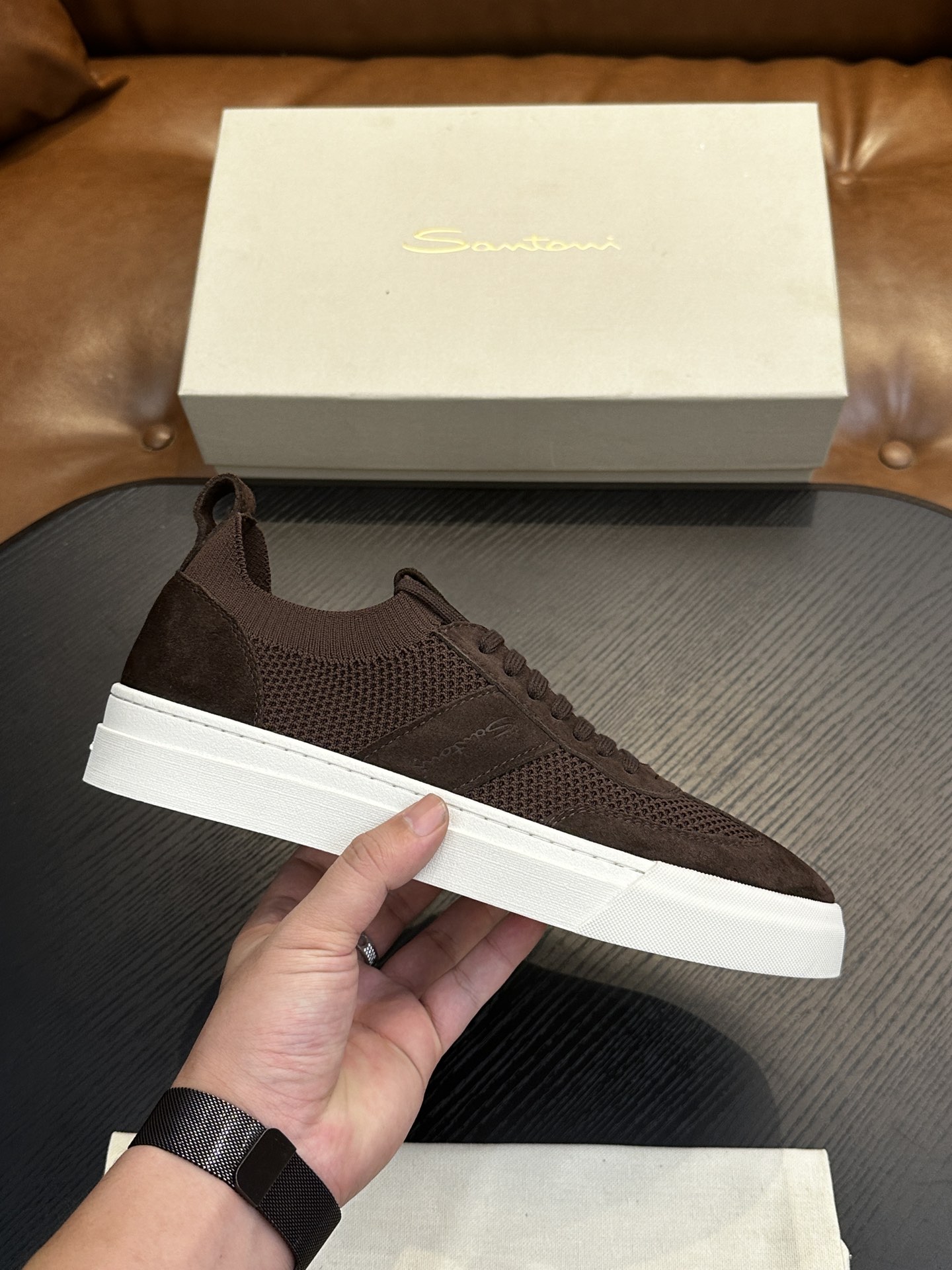 NO:341418,Santoni (Santoni) Italian men's handmade calfskin shoes shipped!  Each pair of shoes from this Italian pure handmade shoe brand is simple and classic, and it is very comfortable and versatile on the feet!  It is not accurate to describe the Italian shoe brand Santoni as a 