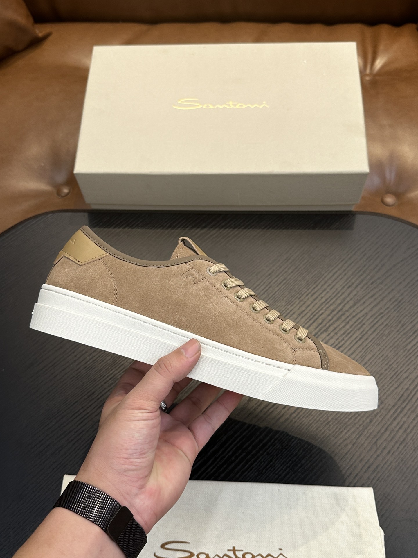 NO:340947,Santoni (Santoni) Italian men's handmade calfskin shoes shipped!  Each pair of shoes from this Italian pure handmade shoe brand is simple and classic, and it is very comfortable and versatile on the feet!  It is not accurate to describe the Italian shoe brand Santoni as a 