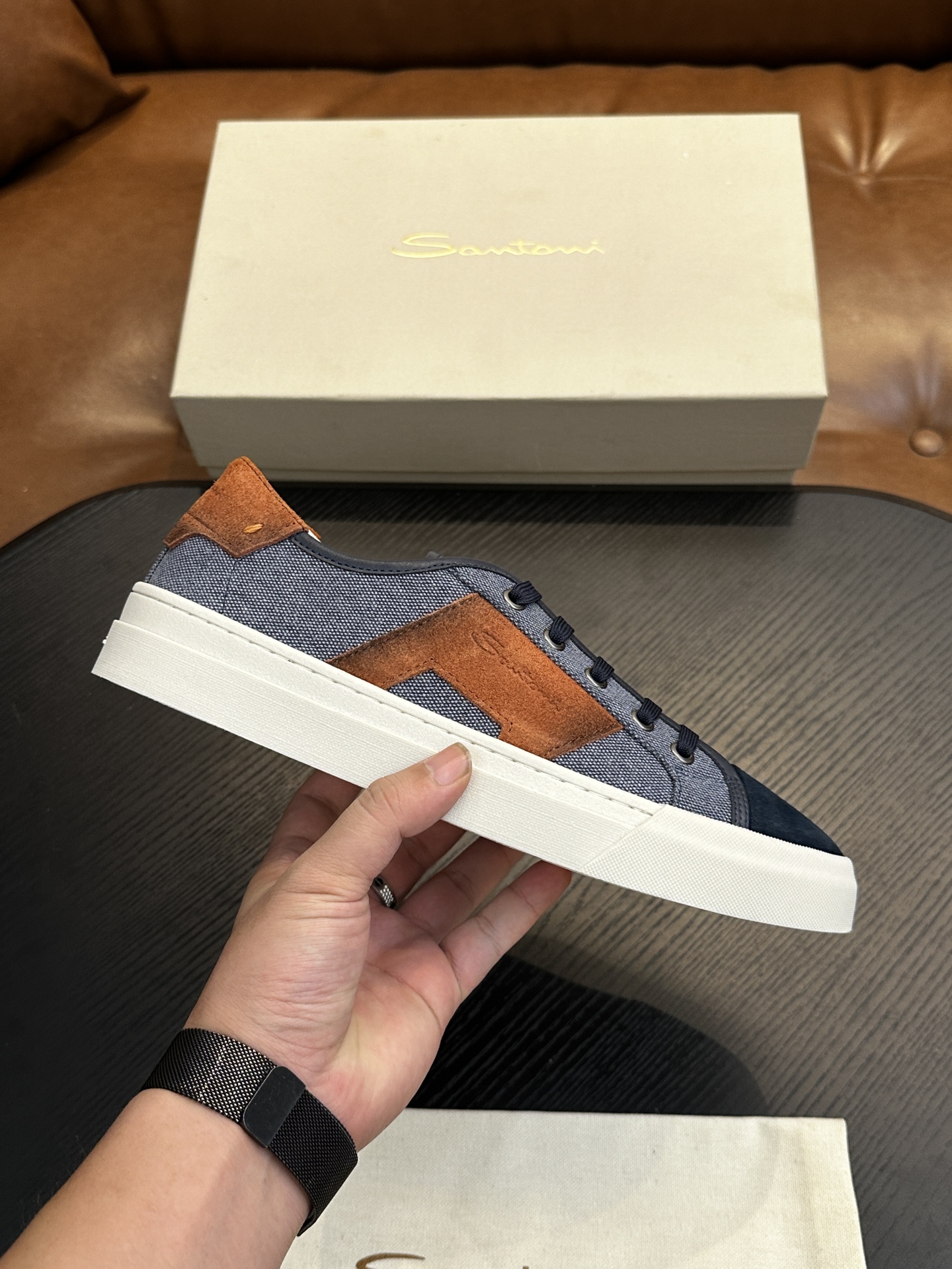 NO:356616,Santoni (Santoni) Italian men's handmade calfskin shoes shipped!  Each pair of shoes from this Italian pure handmade shoe brand is simple and classic, and it is very comfortable and versatile on the feet!  It is not accurate to describe the Italian shoe brand Santoni as a 