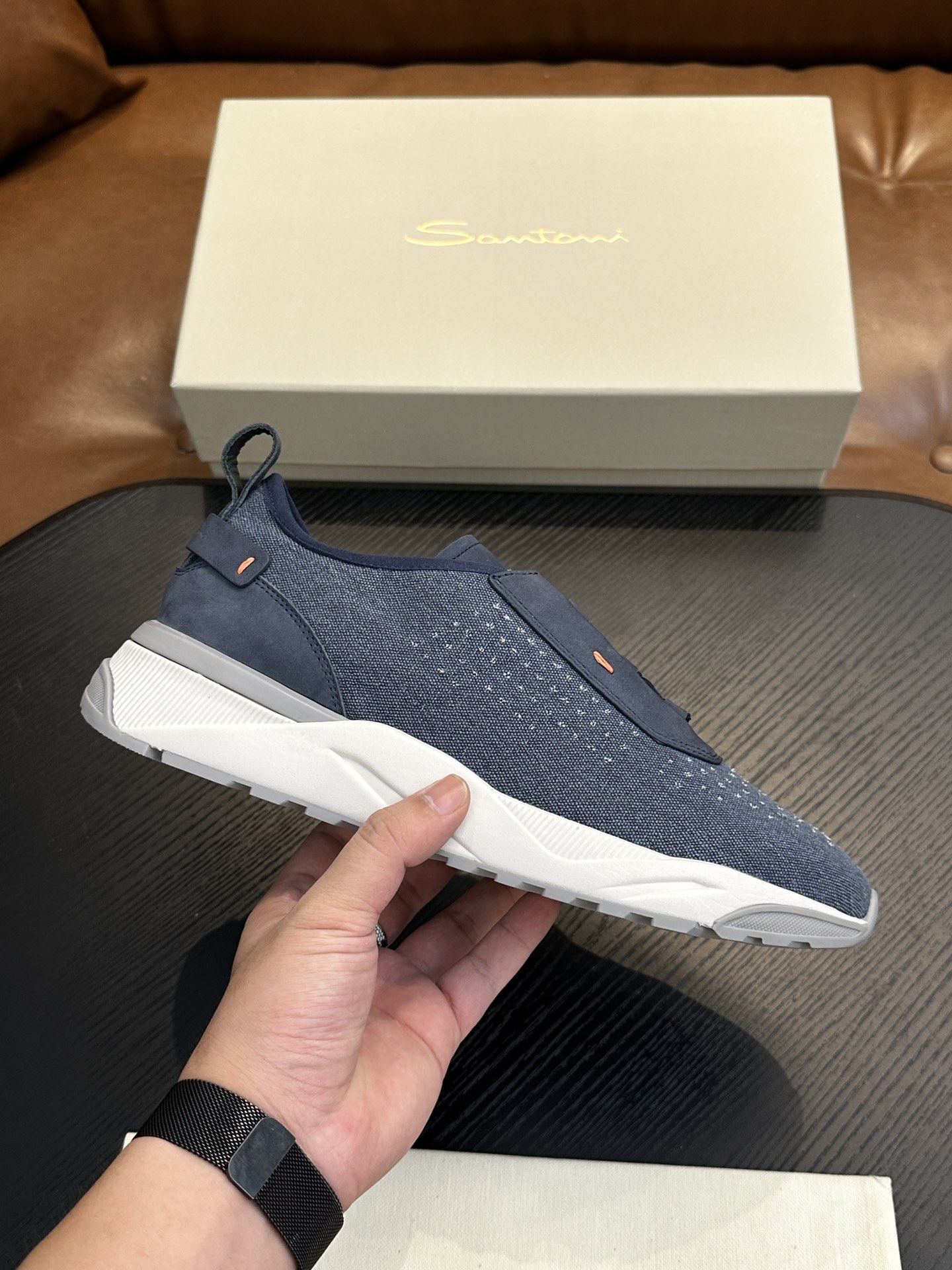 NO:341840,Santoni (Santoni) Italian men's handmade calfskin shoes shipped!  Each pair of shoes from this Italian pure handmade shoe brand is simple and classic, and it is very comfortable and versatile on the feet!  It is not accurate to describe the Italian shoe brand Santoni as a 