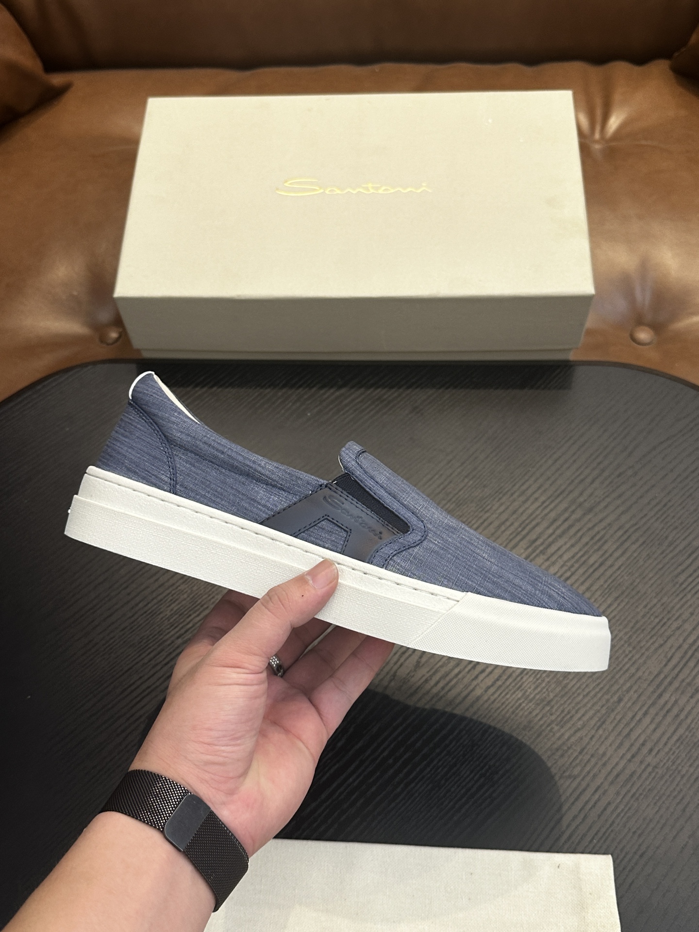 NO:341571,Santoni (Santoni) Italian men's handmade calfskin shoes shipped!  Each pair of shoes from this Italian pure handmade shoe brand is simple and classic, and it is very comfortable and versatile on the feet!  It is not accurate to describe the Italian shoe brand Santoni as a 