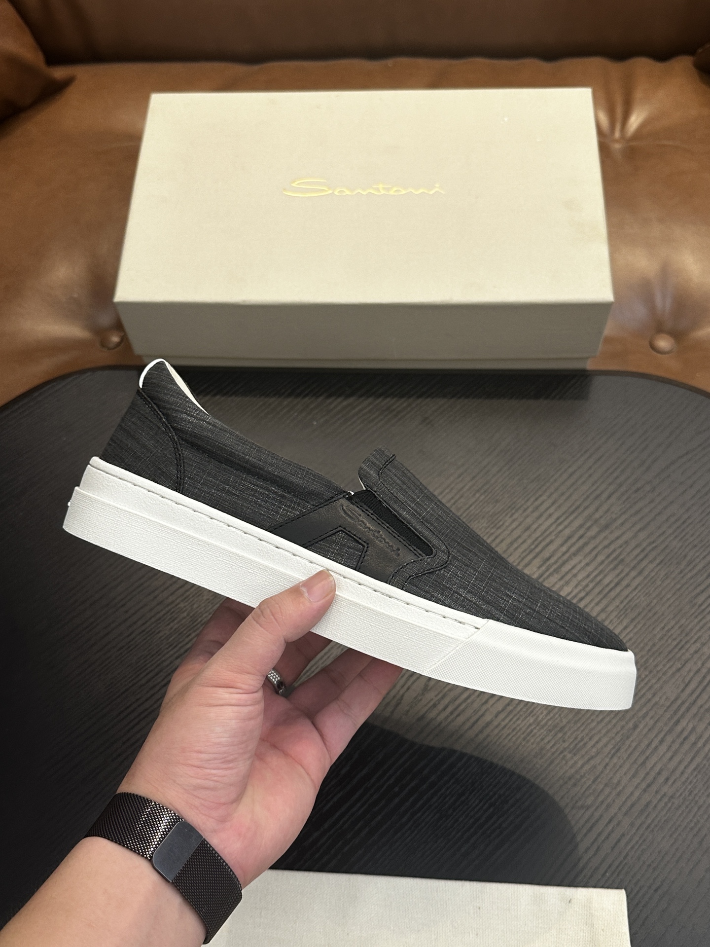 NO:348468,Santoni (Santoni) Italian men's handmade calfskin shoes shipped!  Each pair of shoes from this Italian pure handmade shoe brand is simple and classic, and it is very comfortable and versatile on the feet!  It is not accurate to describe the Italian shoe brand Santoni as a 