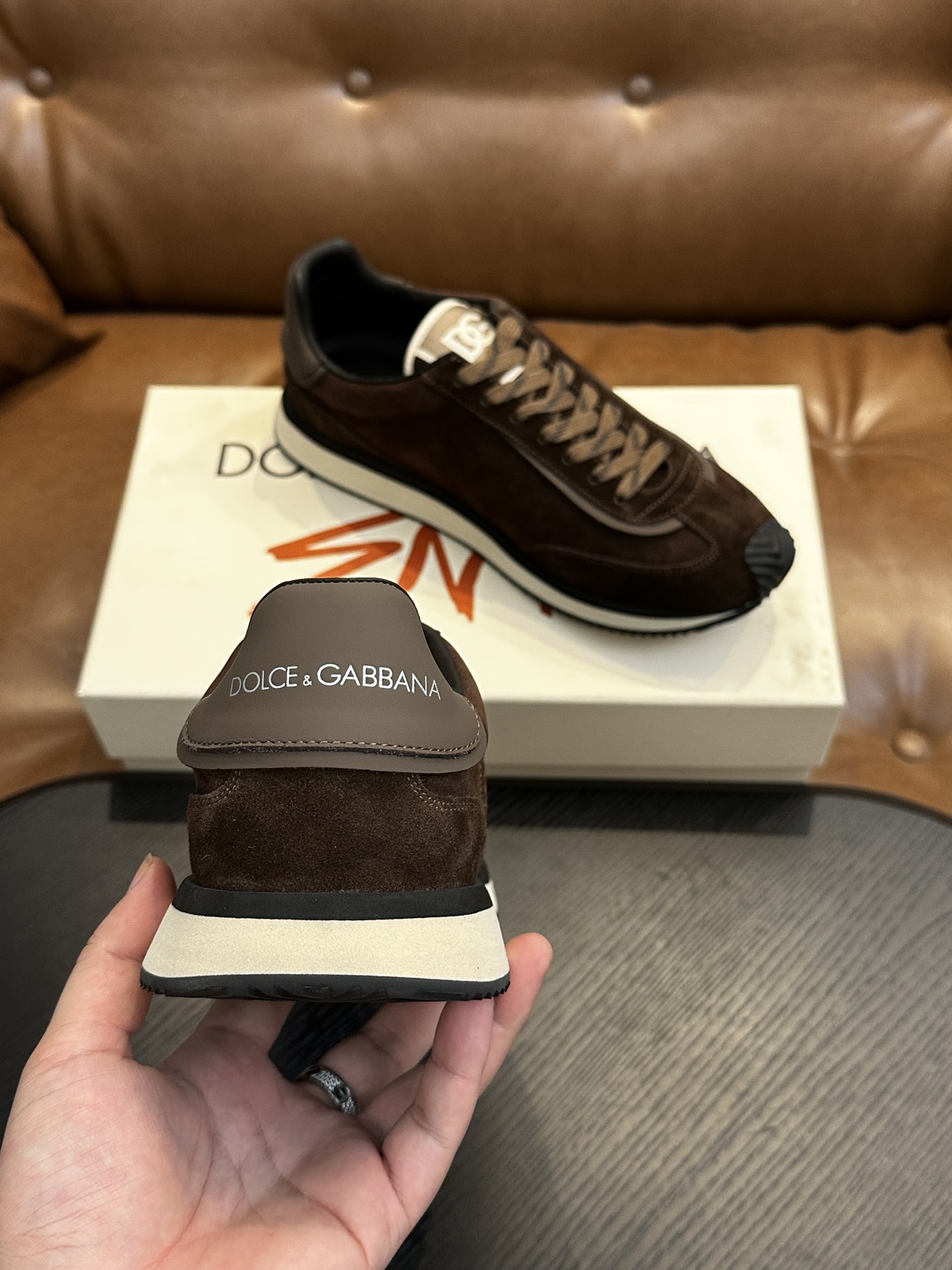 Dolce&Gabbana DG Cushion Sneakers: Calfskin & Velvet with Iconic Logo 9 i1756526847 4149 6