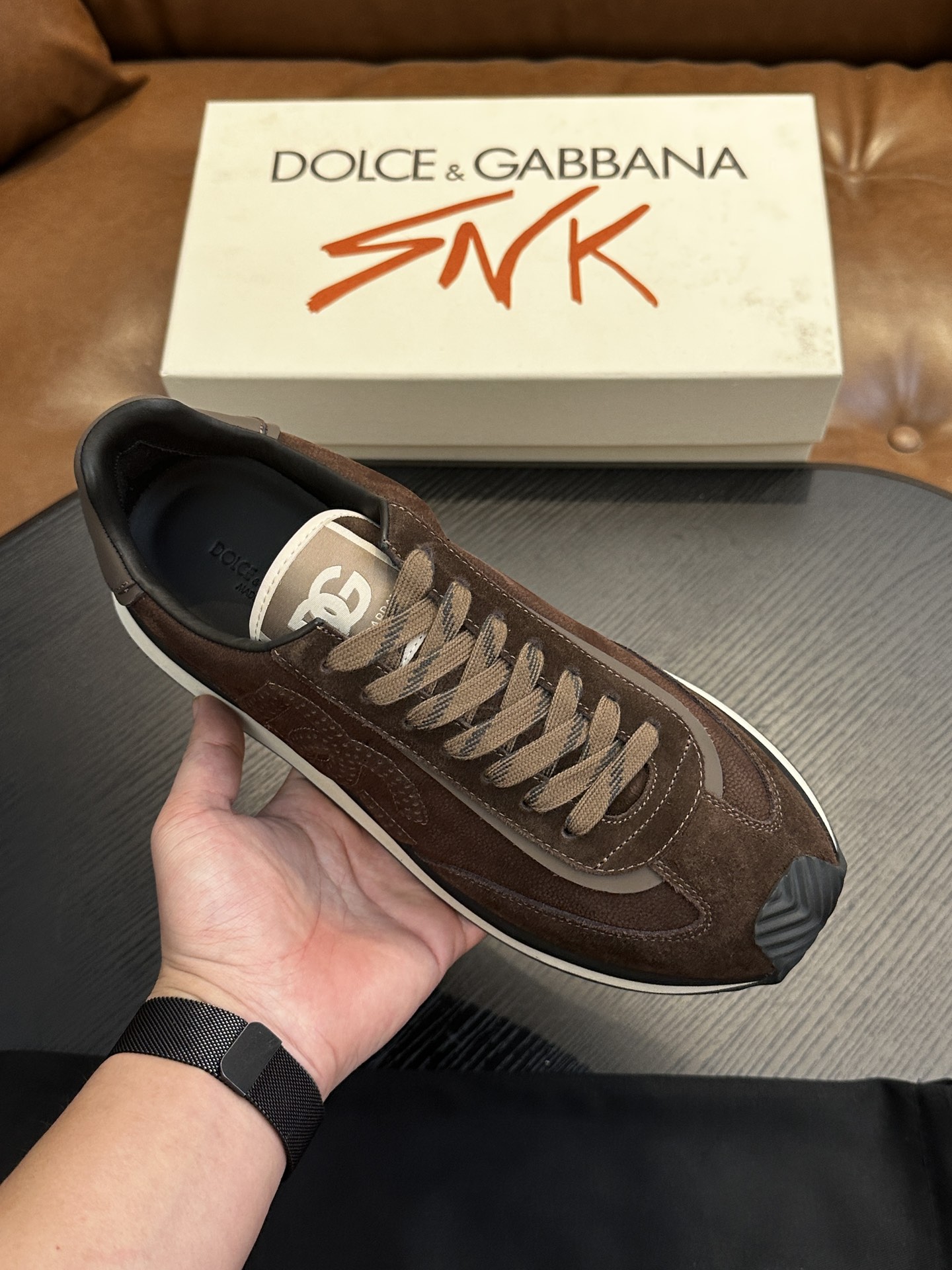 Dolce&Gabbana DG Cushion Sneakers: Calfskin & Velvet with Iconic Logo 3 i1756526847 7844 8