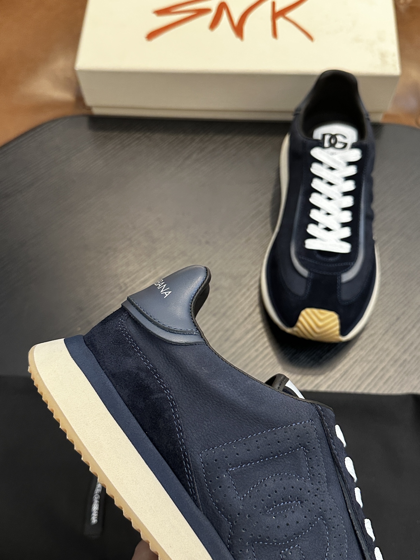 Dolce&Gabbana DG Cushion Sneakers in Navy Suede and Leather, Sizes 39-44 7 i1756526887 8187 0