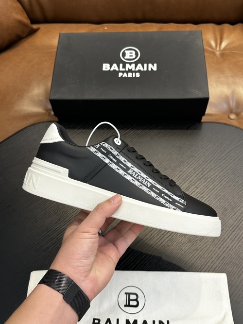 Balmain B-Skate Sneakers - Multi-Panel, Black and White Designer Shoes 1 Balmain B-Skate Sneakers - Multi-Panel, Black and White Designer Shoes
