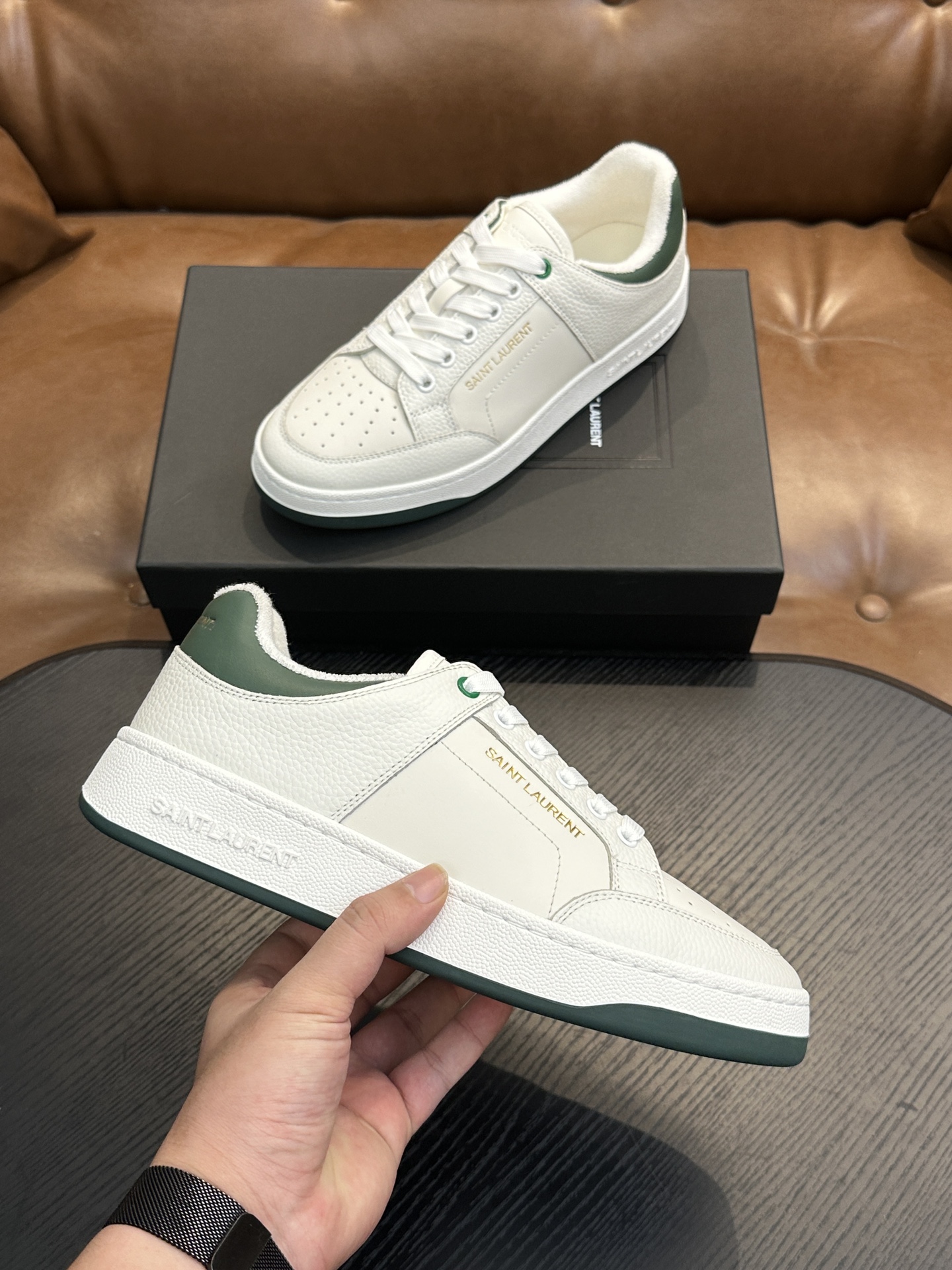 Saint Laurent Classic Luxury Leather Shoe Loafer Shoes Ref 5