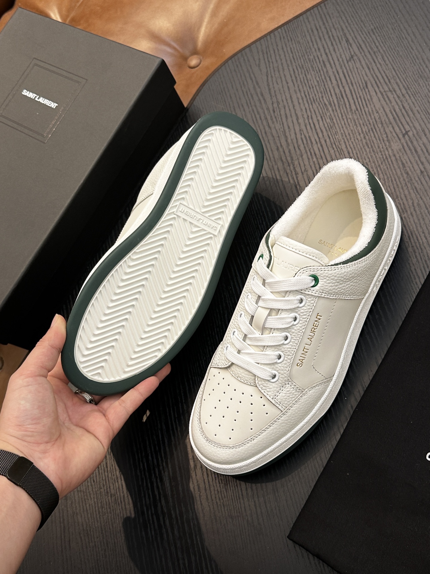 Saint Laurent Classic Luxury Leather Shoe Loafer Shoes Ref 9