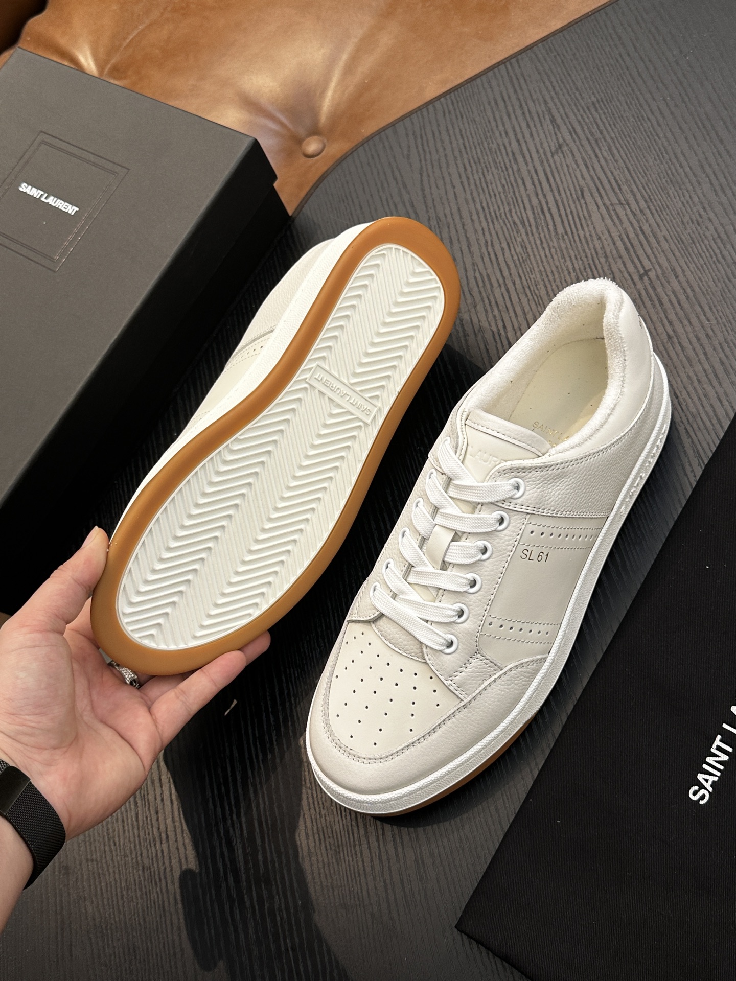 Saint Laurent Classic Luxury Leather Shoe Loafer Shoes Ref 9