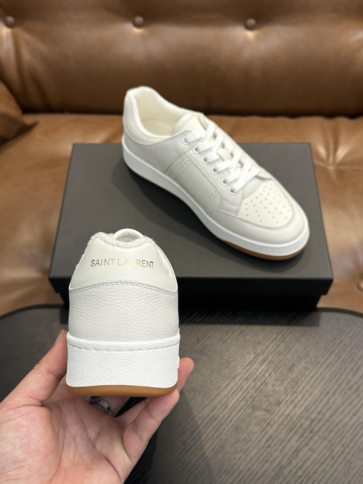 Saint Laurent Classic Luxury Leather Shoe Loafer Shoes Ref 8