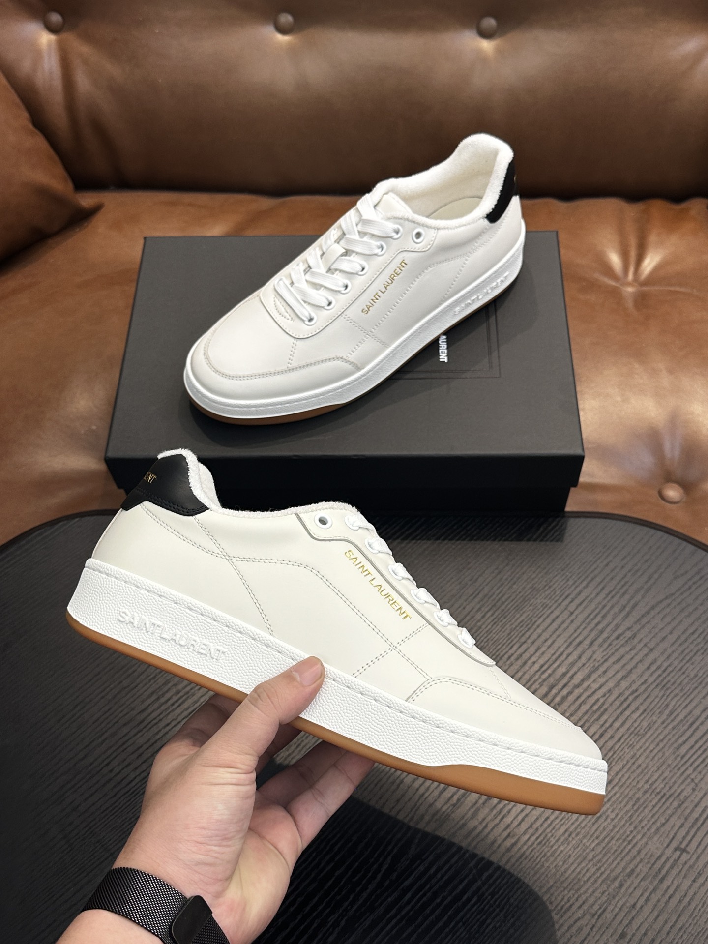 Saint Laurent Classic Luxury Leather Shoe Loafer Shoes Ref.665C9E26 5