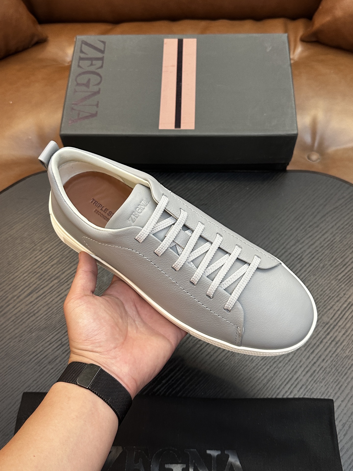 Sergio Rossi Classic Luxury Leather Shoe Loafer Shoes Ref 2