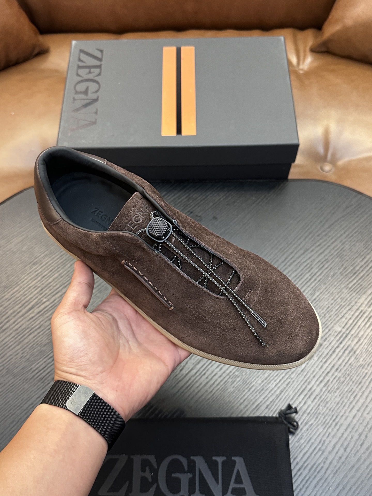 杰尼亚 Zegna 高级成衣风衣外套及大衣服饰 #A2B1B4CC 2